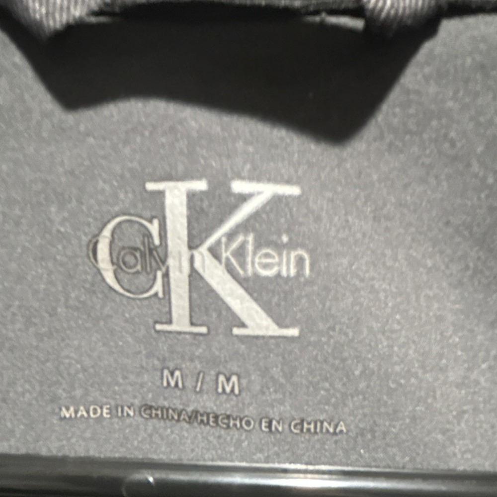 Calvin Klein  Zip Button Jacket Stand-Up Collar Logo M women's Mid-Length - Picture 4 of 6